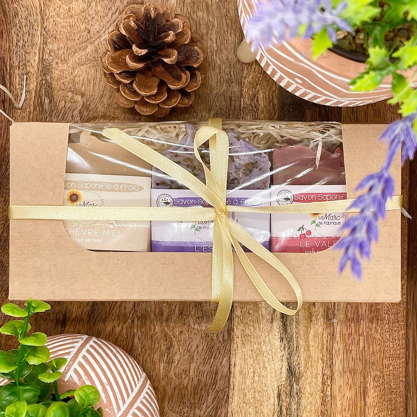 Coffret cadeau 3 savons