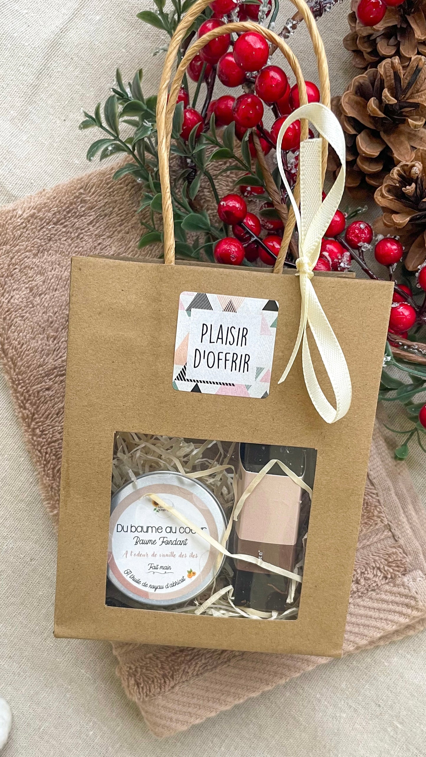 coffret cadeau mini baume et savon au choix