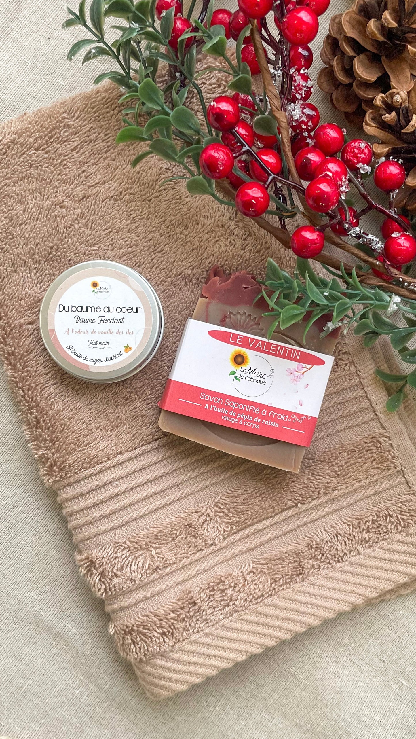 coffret cadeau mini baume et savon au choix