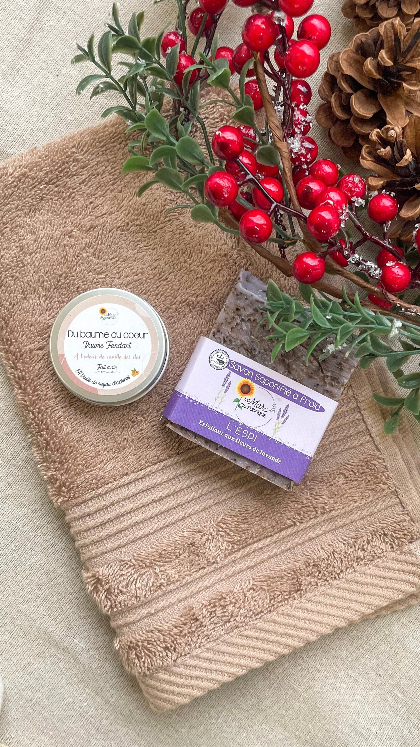 coffret cadeau mini baume et savon au choix