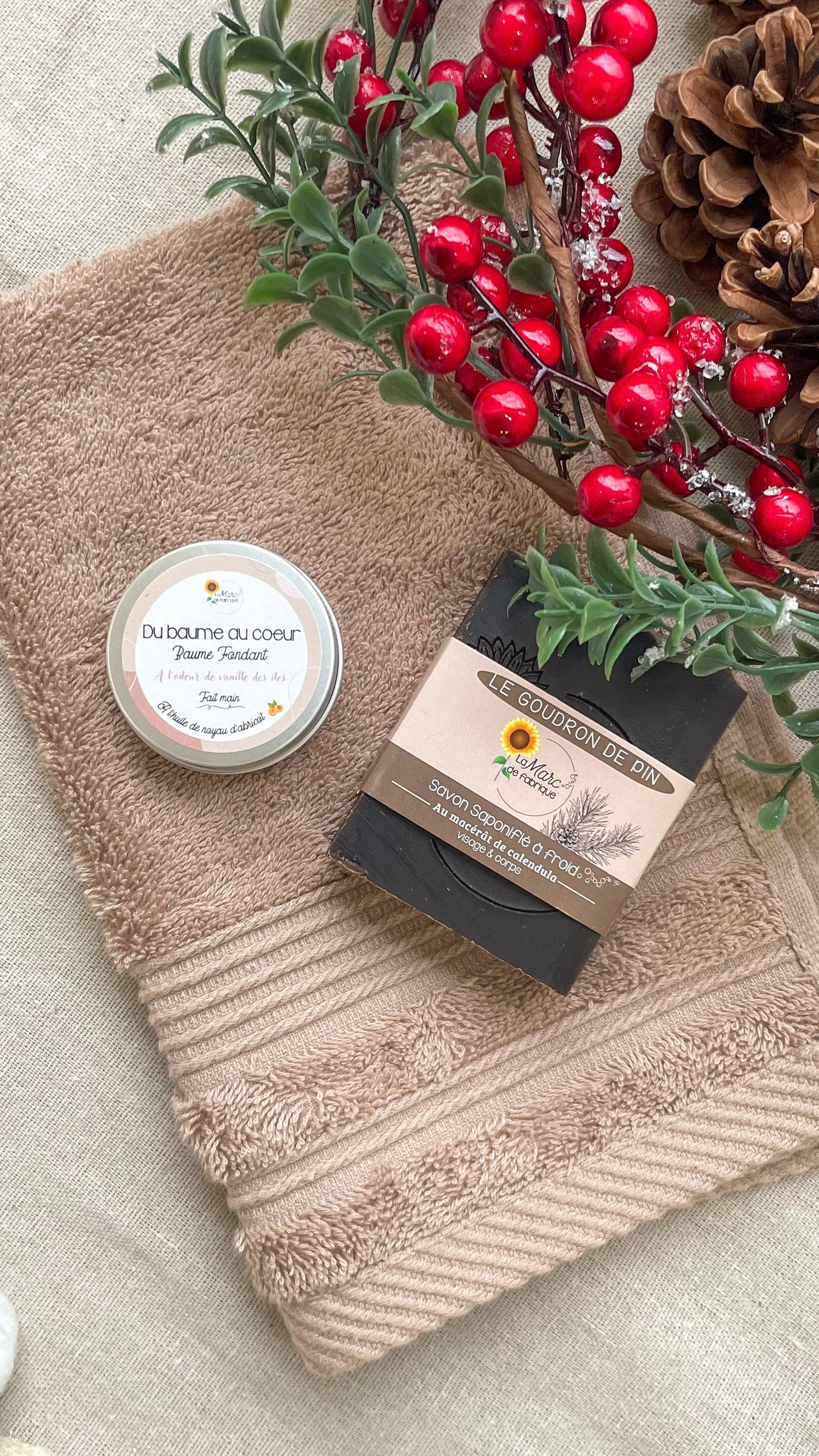 coffret cadeau mini baume et savon au choix