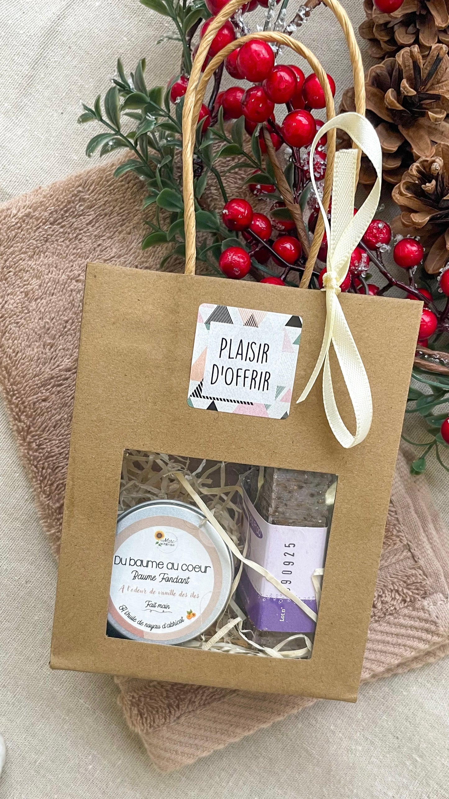 coffret cadeau mini baume et savon au choix