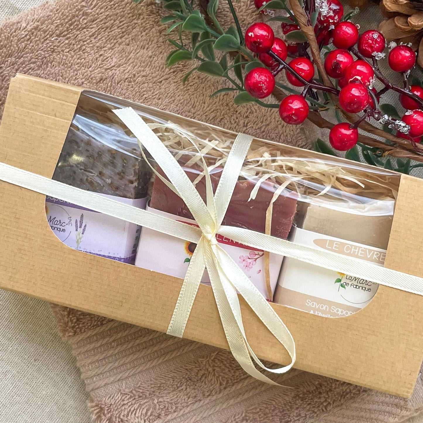 Coffret cadeau 3 savons